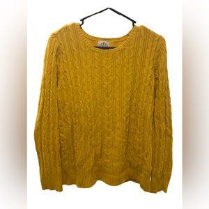 ST JOHNS BAY yellow knit sweater